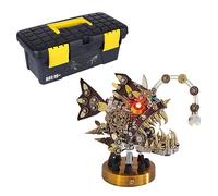 Puzzle 3D en métal - Bug Steampunk Bug - Lanterne mécanique - Poisson - Lampe colorée changeante - Bloc de montage - Cadeau - Décoration de bureau (700 pièces)