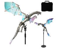 Puzzle 3D en métal - Grand dragon Bloodthirsty Aurora - Kit de modélisme - 3000 pièces - Montage à faire soi-même - Dragon mécanique - Modélisme pour collectionneurs - Bricolage amateur - Adulte