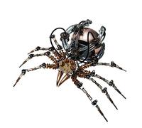 Puzzle 3D en Métal Haut-Parleur mécanique à Base d'araignée - 512PCS Kit de modèle Steampunk, Kits d'assemblage de Puzzles en métal à Faire soi-même pour Adultes(Araignée/Conférencier)