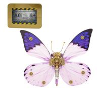 Puzzle 3D en métal Hebomoia Glaucippe DIY Steampunk - Modèle mécanique en métal pour adulte - Cadeau de décoration créatif (150 pièces)