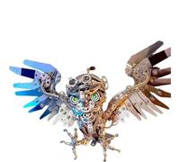 Puzzle 3D en métal - Hibou Nocturne avec lumières LED - Kit de Construction de modèles d'animaux for Adultes, for décoration et Cadeaux (Plus de 700 pièces)