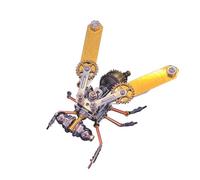 Puzzle 3D en métal - Insectes Steampunk Bug - Nœud papillon mécanique - Kit de modélisme - Bloc de montage DIY - Modèle Drosophile - Cadeau - Décoration de bureau (121 pièces)