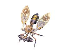 Puzzle 3D en métal - Insectes Steampunk Bug - Nœud papillon mécanique - Kit de modélisme - Bloc de montage DIY - Modèle Drosophile - Cadeau - Décoration de bureau (165 pièces)