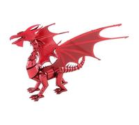 Puzzle 3D en métal - Metal Earth - ICONX Red Dragon - Rouge - À partir de 14 ans - Mixte