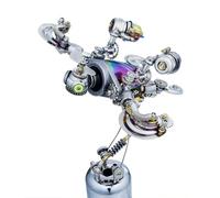 Puzzle 3D en métal - Modèle de tortue mécanique - Zombie - Punk - Montage DIY - Décoration et cadeau pour adultes (320 pièces)