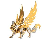 Puzzle 3D en métal pour adultes, 120 pièces 3D à faire soi-même, style punk, ancien, céleste, féroce, décoration artistique créative pour la maison et le bureau