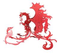Puzzle 3D en métal pour adultes, 28 pièces 3D à faire soi-même, créature mythique, punk, Suzaku Phoenix, décoration créative pour la maison et le bureau