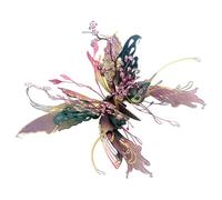 Puzzle 3D en métal pour adultes, kit de modèle papillon steampunk, assemblage sans colle, ailes dégradées artistiques, affichage créatif pour décoration de bureau, facile à assembler pour les