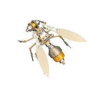 Puzzle 3D en métal - Robot - Scarabée - Pour adultes - Kit mécanique DIY - Cadeau de bureau pour les amateurs d'insectes (139 pièces/balayeur de bords A)