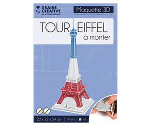 Puzzle 3D en Mousse Tour Eiffel à Monter Sans Colle Ni Ciseaux