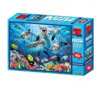 Puzzle 3D Enfants - 63 Pièces - Dolphin Delight