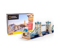 Puzzle 3D EXPLORA Tower Bridge (3D Puzzle) 120 pièces, montage sans colle, 78 cm Beige/Bleu/Blanc/Brun