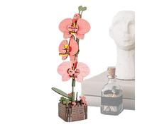 Puzzle 3D Fleur | Kit Modèle Fleur à Assembler,Puzzle en Bois,Décoratif Étagère Projet Familial Loisir Créatif Relaxant