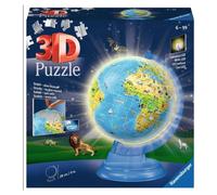 Puzzle 3D Globe Illuminé avec 180 Pièces pour Enfants