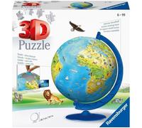 Puzzle 3D Globe terrestre 180 pièces - Ravensburger - Éducatif - Sans colle - Dès 7 ans