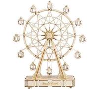 Robotime Puzzle 3D Grande roue 33,8 cm en bois naturel 232 pièces Naturel