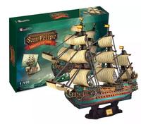 Puzzle 3D. Hiszpańska Armada. Żaglowiec San Felipe Cubicfun