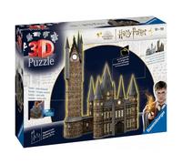 Ravensburger - Puzzle 3D Building - Château de Poudlard illuminé - La Tour d'Astronomie/Harry Potter - A partir de 10 Ans - 540 pièces numérotées à Assembler sans Colle - Accessoires Inclus - 11551