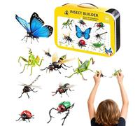 Puzzle 3D - Jeu de figurines à assembler avec fentes - Jouets éducatifs | Modèles d'animaux d'insectes pour l'apprentissage précoce - Décoration créative pour la maison, le salon, la bibliothèque, Rep