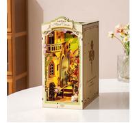 Puzzle 3D - Kit Book Nook ROBOTIME avec LED (Floral Corner), serre-livres à monter soi-même pour décorer une bibliothèque