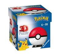 Ravensburger – Puzzle 3D Poké Ball Pokémon – 54 pièces numérotées – Sans colle – Dès 6 ans