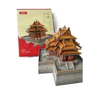 Puzzle 3D La Tour Coin Pékin Chine Cité Interdite Tour d'Angle Tour Temple CubicFun