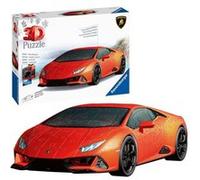 Puzzle 3D Lamborghini Huracán EVO Edition orange (avec grille) - Formes spéciales - 00011571 Orange G