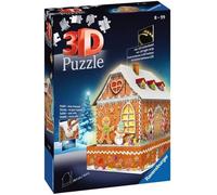Puzzle 3D Maison de Noël en pain d'épices - Ravensburger - Monument 257 pièces - sans colle - change de couleur - Dès 8 ans