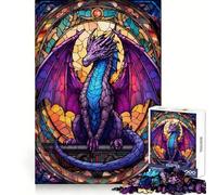 Puzzle 3D Majesté du Dragon Violet pour Adultes, 1000 pièces, Jeu de logique Solide, Amusant et Simple, découpe de précision, Cadeau de Noël (50x75cm)