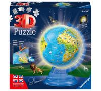 Puzzle 3D Mappemonde Globe Night Edition Anglais