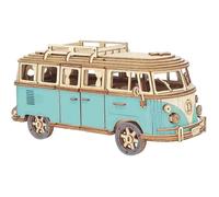 Puzzle 3D - Maquette - Bus en Bois - À Construire - Pour Enfants - 8 ans et plus