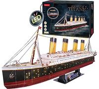 Puzzle 3D Maquette Titanic LED | Bateau A Construire | Pour Adulte et Enfant | 266 Pièces