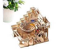 Puzzle 3D mécanique - Kit de pistes de perles en bois bricolage, modèles d'engrenages automatiques avec lien mécanique innovant | Loisirs pour adolescents, hommes, femmes, étudiants, Noël, maison