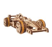 UGEARS Compact Racer Puzzles 3D pour Adultes - Kits de Construction de Modèles - Puzzle en Bois Passe-Temps pour Hommes - Rompecabezas 3D Para Adultos - Kit de Modèle en Bois à Construire