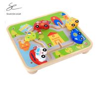 Puzzle 3d Montessori, Labyrinthe De Piste De Ville, Jouets Interactifs En Bois, Catoon Police Camion De Feu Voitures D'ambulance, Jouets Éducatifs, Nouvelle Collection 2020