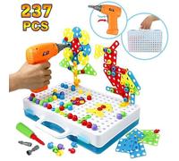 Puzzle 3D Mosaïque Enfant - Keeper - GENOSSEN - 237 pièces - Jeu Construction Montessori