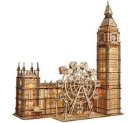 Puzzle 3D Music Park Big Ben Maquette Mécanique en Bois - Cadeau Élégant