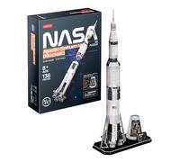 Puzzle 3D NASA Apollo Saturn + Module Lunaire | Puzzle 3D Enfant Et Adulte | Maquette A Construire Adulte | Cadeau Garcon 8 Ans | 126 e 136 Pièces | Puzzles 3D