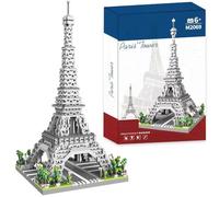Puzzle 3D National Geographic France Paris - Eiffel Tower Kits de Modèle Architectural pour Enfants et Adultes avec Livret,Puzzle 3D Skyline Paris Maquette a Construire Adulte d'architecture