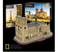 Puzzle 3D - NATIONAL GEOGRAPHIC - Notre Dame - 128 pièces - Thème Fantastique - Pour Enfant