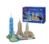 Puzzle 3D - New York City Line | Puzzle 3D Enfant Et Puzzle 3D Adulte | Puzzle Enfant 8 Ans | Construction Enfant | Maquette Jouet Enfant |123 Pièces