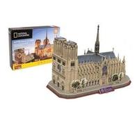 Puzzle 3D - Notre Dame De Paris - Jeu de construction - EXPLORA - 128 pieces - Des 8 ans Jaune
