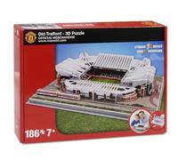 Puzzle 3D Old Trafford Manchester United - Stade à construire 186 pièces - Modèle Stade Football officiel - Jeu éducatif pour enfants et adultes 7+ - Idée cadeau pour fans Manchester United