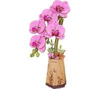 puzzle 3D, Orchidée rose, Bois, Rowood, 132 pièces