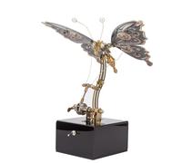 Puzzle 3D papillon en métal, steampunk mécanique dynamique en métal, modèle STEM, cadeau de collection idéal pour adultes et adolescents (150 + pièces)