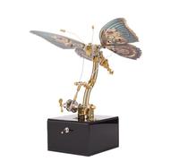 Puzzle 3D papillon en métal, steampunk mécanique dynamique en métal, modèle STEM, cadeau de collection idéal pour adultes et adolescents (150 + pièces)