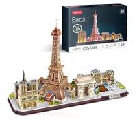 Puzzle 3D Paris France avec LED - CUBICFUN - 115 pièces - Architecture et monument