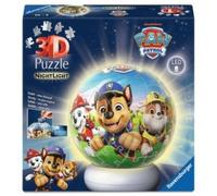 Ravensburger Puzzle 3D Ball illuminé Pat'Patrouille – 72 pièces sans colle, socle lumineux, dès 6 ans