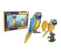 EXPLORA - Perroquet - Puzzles 3D - 540212-94 Pièces - Animaux - Niveau 4 - sans Colle Ni Ciseaux - Oiseau - Construction - Licence National Géographic - Jeu de Construction - À Partir de 8 Ans
