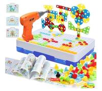 Puzzle 3D - PIMPIMSKY - Mosaïque Enfant - 222 Pièces - Perceuse Électrique - Développement Créatif